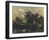 The Rustic Bridge, C17th Century-Meindert Hobbema-Framed Giclee Print