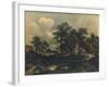 The Rustic Bridge, C17th Century-Meindert Hobbema-Framed Giclee Print