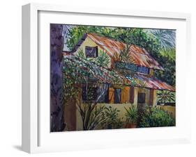 The Rusty Roof 2021 (oil)-Tilly Willis-Framed Giclee Print