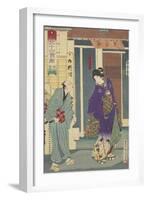 The Ryukotei Restaurant in Yanagibashi, 1878-Toyohara Kunichika-Framed Giclee Print