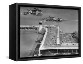 The 'S' Curve on Lake Shore Drive in Chicago, Ca. 1937-null-Framed Stretched Canvas
