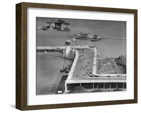 The 'S' Curve on Lake Shore Drive in Chicago, Ca. 1937-null-Framed Photographic Print