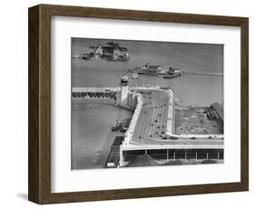 The 'S' Curve on Lake Shore Drive in Chicago, Ca. 1937-null-Framed Photographic Print