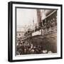 The S.S. Angelo Leaving Oslo, Norway, with Emigrants for America, Ca. 1905-null-Framed Photo