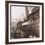 The S.S. Angelo Leaving Oslo, Norway, with Emigrants for America, Ca. 1905-null-Framed Photo