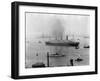 The S.S. Imperator in New York Harbor-A. Loeffler-Framed Photographic Print