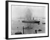 The S.S. Imperator in New York Harbor-A. Loeffler-Framed Photographic Print