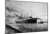 The S S Titanic Leaving Bairds Works Belfast-null-Mounted Photographic Print