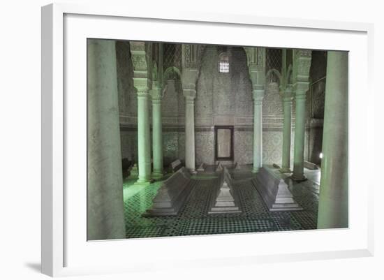 The Saadian Tombs, Marrakech, Morocco, North Africa, Africa-Charlie Harding-Framed Photographic Print