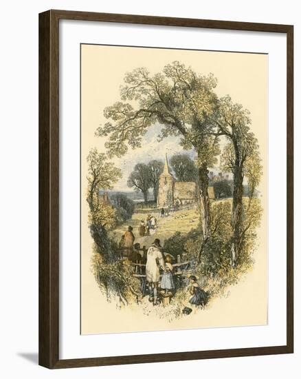 The Sabbath-Miles Birkett Foster-Framed Giclee Print