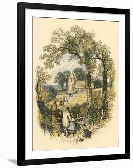 The Sabbath-Miles Birkett Foster-Framed Giclee Print