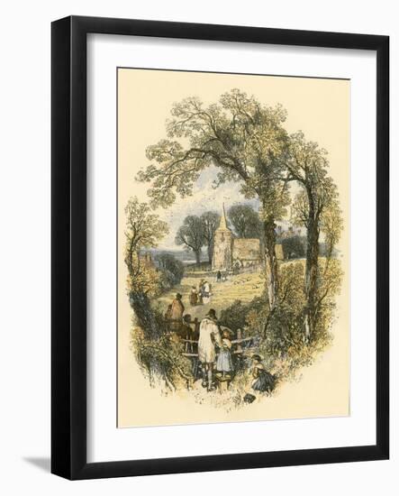 The Sabbath-Miles Birkett Foster-Framed Giclee Print