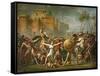 The Sabine Women, 1799-Jacques-Louis David-Framed Stretched Canvas