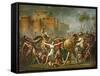 The Sabine Women, 1799-Jacques-Louis David-Framed Stretched Canvas