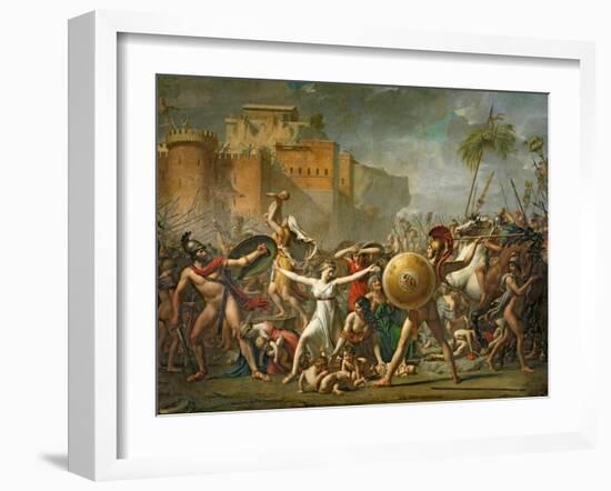 The Sabine Women, 1799-Jacques-Louis David-Framed Giclee Print