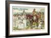 The Sabine Women Make Peace Between the Two Warring Armies-null-Framed Giclee Print