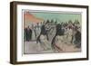 The Sabre Dance of the Bedouin Arabs-Georges Scott-Framed Art Print