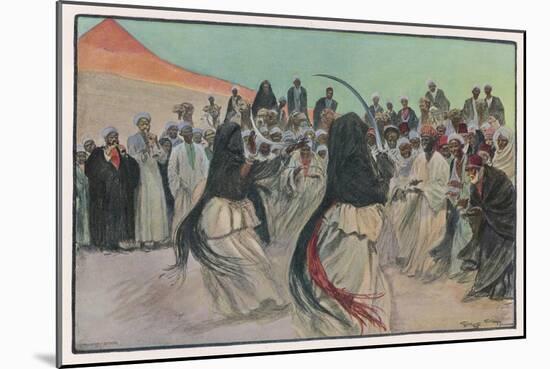 The Sabre Dance of the Bedouin Arabs-Georges Scott-Mounted Art Print