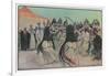 The Sabre Dance of the Bedouin Arabs-Georges Scott-Framed Art Print