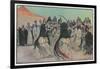 The Sabre Dance of the Bedouin Arabs-Georges Scott-Framed Art Print