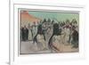 The Sabre Dance of the Bedouin Arabs-Georges Scott-Framed Premium Giclee Print