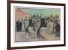 The Sabre Dance of the Bedouin Arabs-Georges Scott-Framed Premium Giclee Print