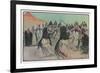 The Sabre Dance of the Bedouin Arabs-Georges Scott-Framed Premium Giclee Print