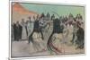 The Sabre Dance of the Bedouin Arabs-Georges Scott-Mounted Premium Giclee Print