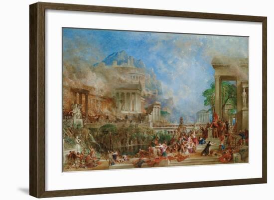 The Sack of Corinth, 1870-Thomas Allom-Framed Giclee Print