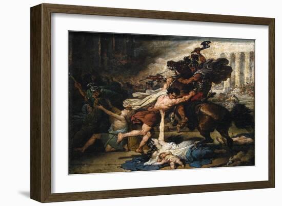 The Sack of Jerusalem by the Romans-Francois Joseph Heim-Framed Art Print