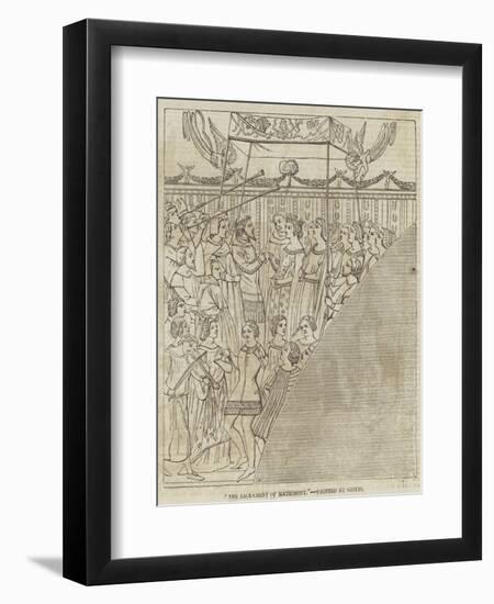 The Sacrament of Matrimony-Giotto di Bondone-Framed Giclee Print