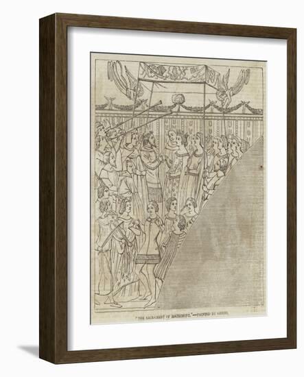 The Sacrament of Matrimony-Giotto di Bondone-Framed Giclee Print