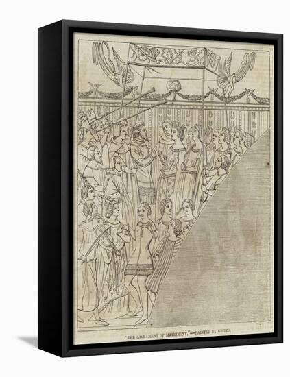 The Sacrament of Matrimony-Giotto di Bondone-Framed Stretched Canvas