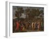 The Sacrament of Ordination (Christ Presenting the Keys to Saint Pete)-Nicolas Poussin-Framed Giclee Print