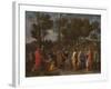The Sacrament of Ordination (Christ Presenting the Keys to Saint Pete)-Nicolas Poussin-Framed Giclee Print