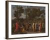 The Sacrament of Ordination (Christ Presenting the Keys to Saint Pete)-Nicolas Poussin-Framed Giclee Print