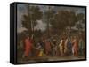The Sacrament of Ordination (Christ Presenting the Keys to Saint Pete)-Nicolas Poussin-Framed Stretched Canvas