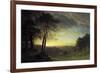 The Sacramento River Valley-Albert Bierstadt-Framed Giclee Print