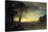 The Sacramento River Valley-Albert Bierstadt-Stretched Canvas