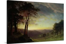 The Sacramento River Valley-Albert Bierstadt-Stretched Canvas