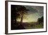 The Sacramento River Valley-Albert Bierstadt-Framed Giclee Print