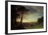 The Sacramento River Valley-Albert Bierstadt-Framed Giclee Print