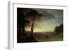 The Sacramento River Valley-Albert Bierstadt-Framed Giclee Print