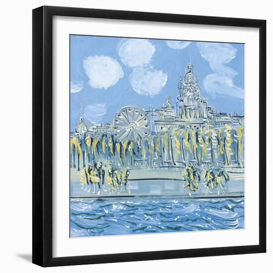 The Sacre Coeur from the Musee d'Orsay-Alan Halliday-Framed Giclee Print