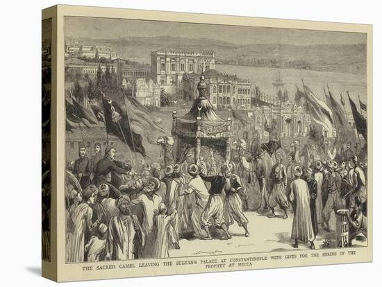 The Sacred Camel Leaving the Sultan's Palace at Constantinople with Gifts for the Shrine of the Pro-null-Stretched Canvas