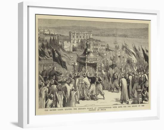 The Sacred Camel Leaving the Sultan's Palace at Constantinople with Gifts for the Shrine of the Pro-null-Framed Giclee Print