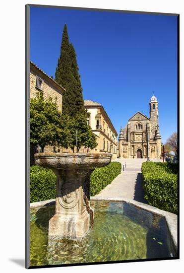 The Sacred Chapel of El Salvador in Plaza De Vazquez De Molina with Parador Hotel to Left, Ubeda-Carlos Sanchez Pereyra-Mounted Photographic Print