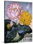 The Sacred Egyptian Bean (Lotus)-null-Stretched Canvas