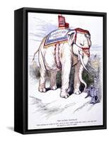 'The Sacred Elephant', 1884-Thomas Nast-Framed Stretched Canvas