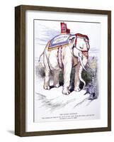 'The Sacred Elephant', 1884-Thomas Nast-Framed Giclee Print